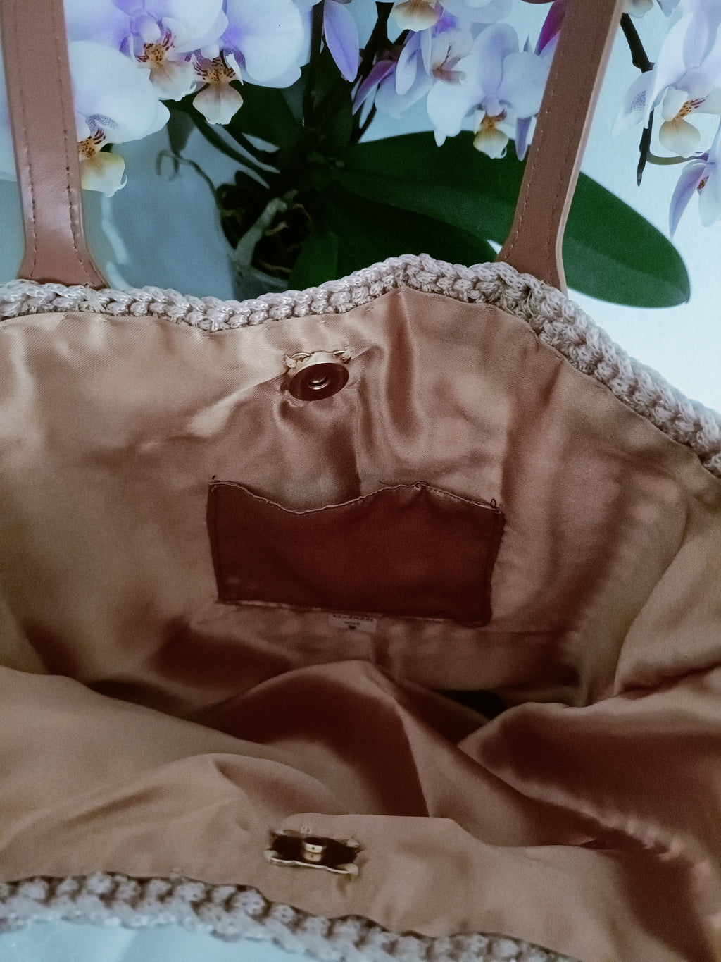 Borsa Rete Cordoncino Brillante – Uncinetto Artigianale