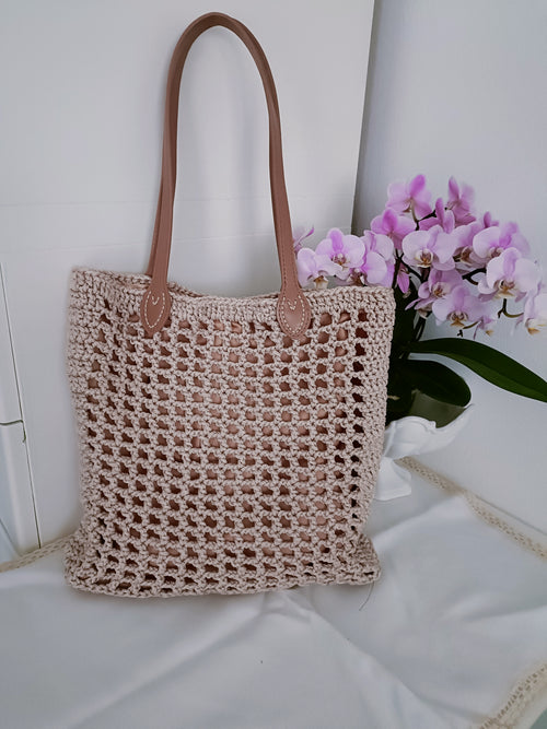 Borsa Rete Cordoncino Brillante – Uncinetto Artigianale