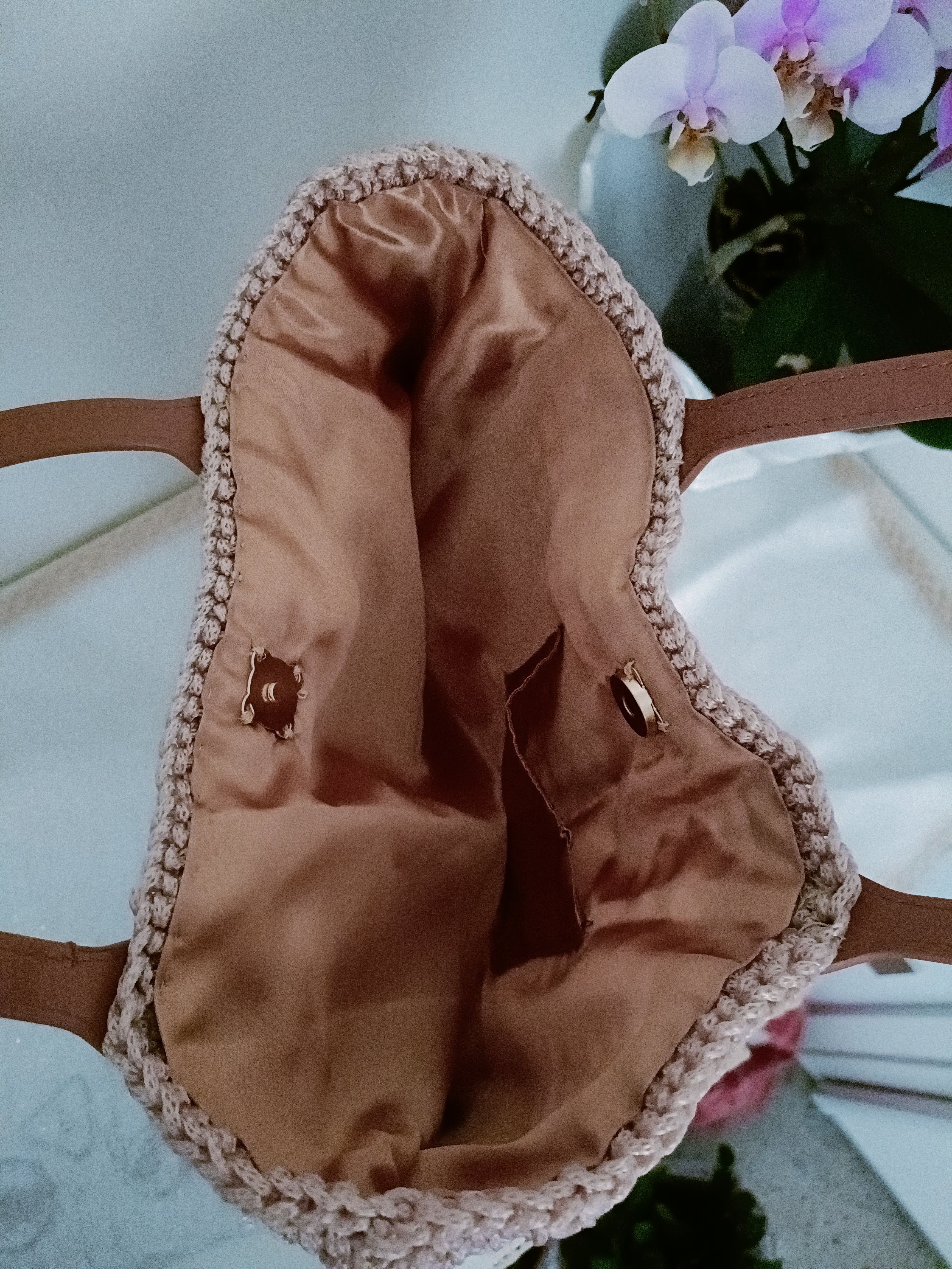 Borsa Rete Cordoncino Brillante – Uncinetto Artigianale